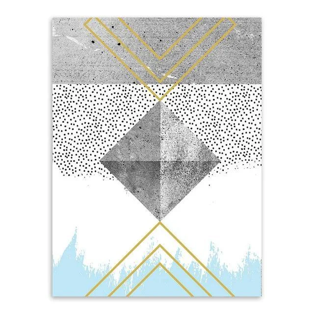 Abstract Geometric Texture Shape Large Canvas Art Poster Print Wall Picture Painting Modern Nordic Living Room Decor -  - #tag1#