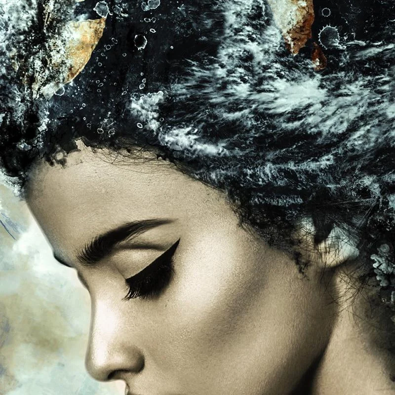 Abstract Girl Hair Whirl Canvas -  - #tag1#