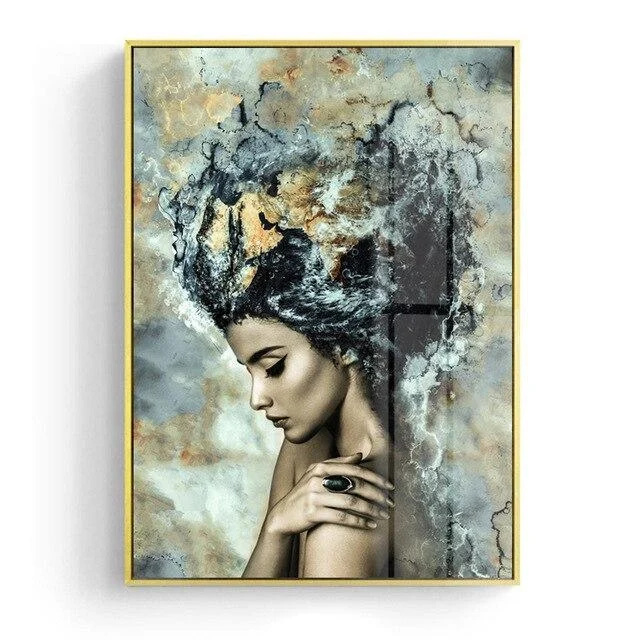 Abstract Girl Hair Whirl Canvas -  - #tag1#