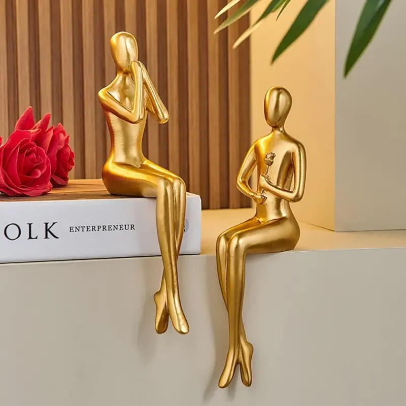 Abstract Golden Lover Decor tag1