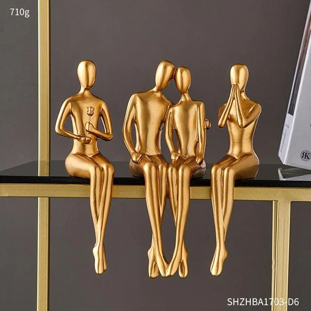 Abstract Golden Lover Decor -  - #tag1#