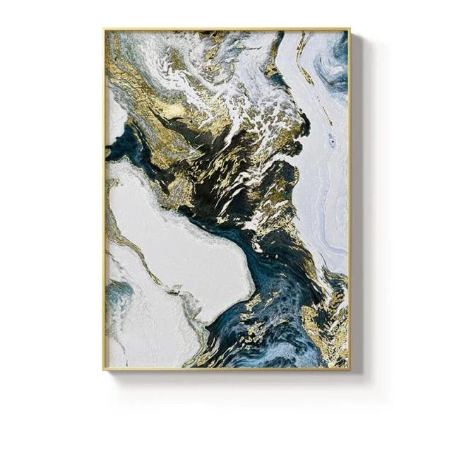 Abstract Golden Snow River -  - #tag1#