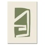 Abstract Green Canvas Wall Art Poster tag1