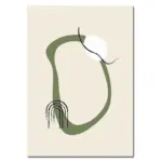 Abstract Green Canvas Wall Art Poster tag1