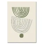 Abstract Green Canvas Wall Art Poster tag1