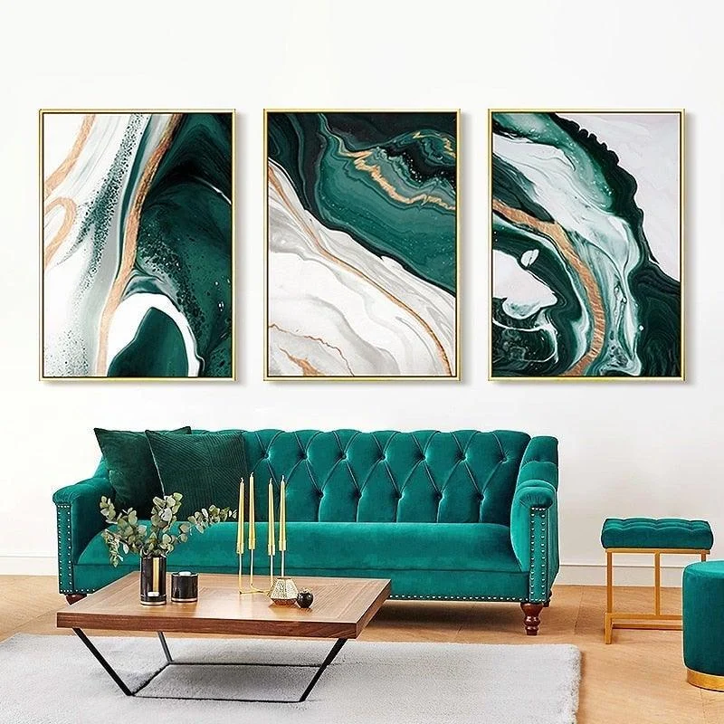 Abstract Green & Golden Foil -  - #tag1#