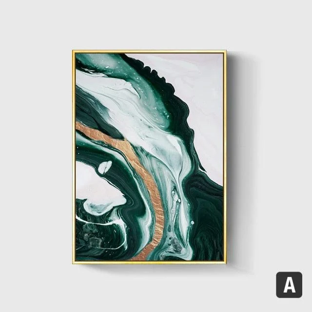 Abstract Green & Golden Foil -  - #tag1#
