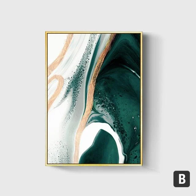 Abstract Green & Golden Foil -  - #tag1#