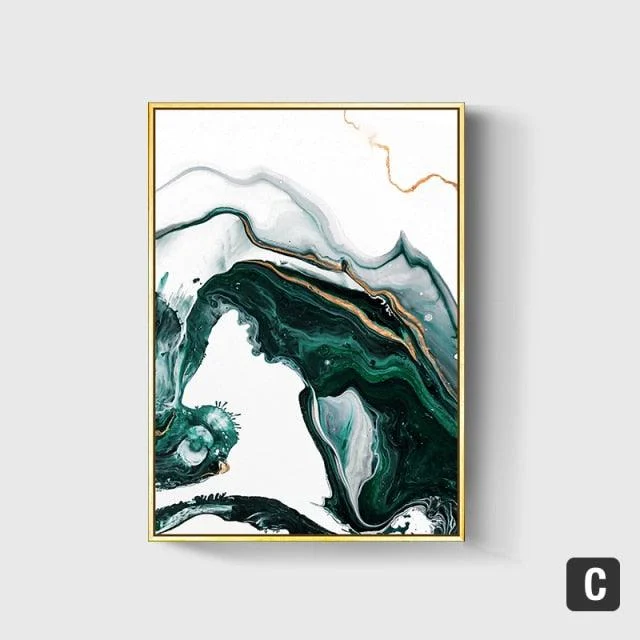 Abstract Green & Golden Foil -  - #tag1#