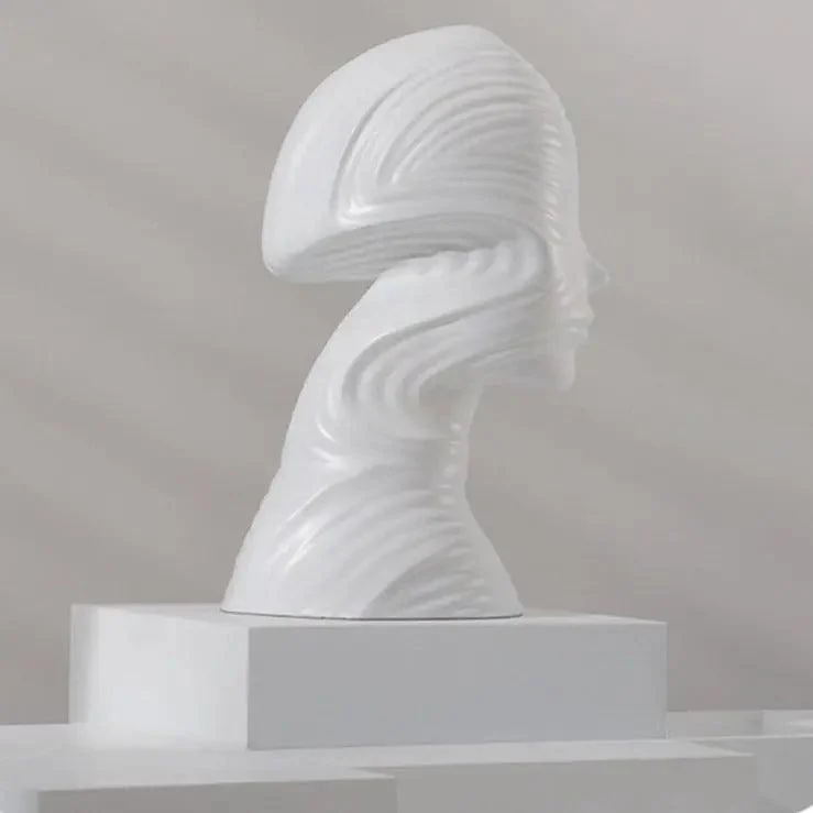 Abstract Human Head Sculpture -