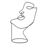 Abstract Line Art Face tag1