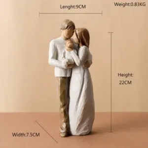 Abstract Love and Family Figurines