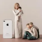 Abstract Love and Family Figurines tag1