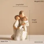 Abstract Love and Family Figurines tag1