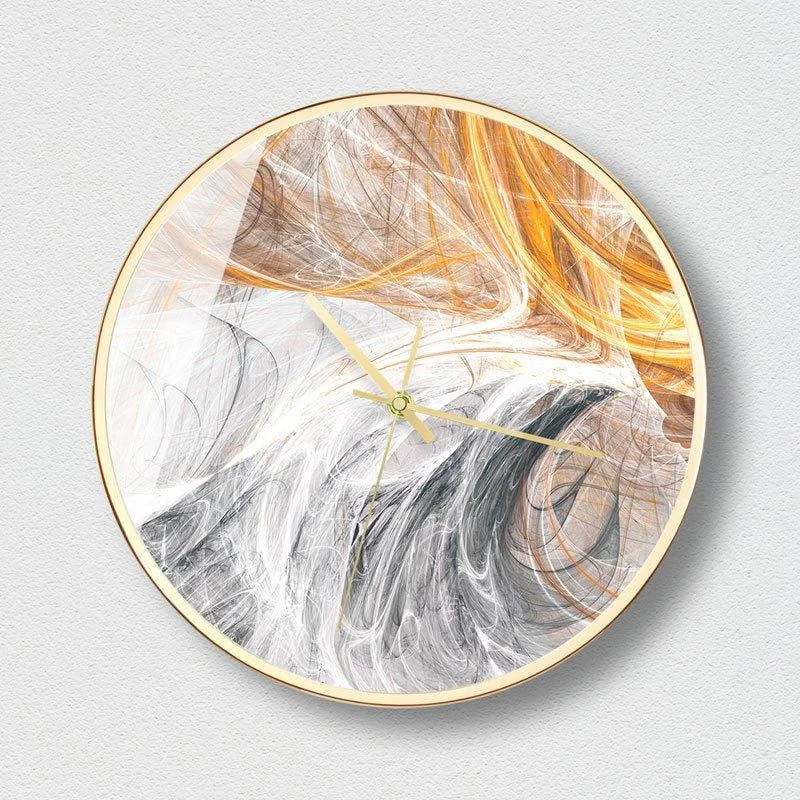 Abstract Marble Wall Clock -