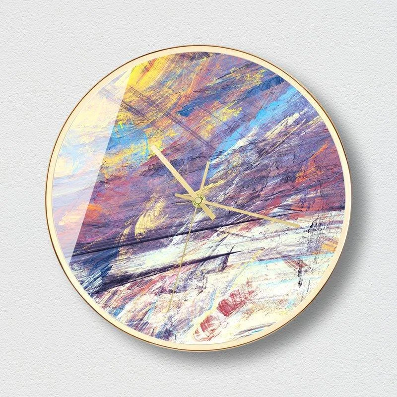 Abstract Marble Wall Clock -