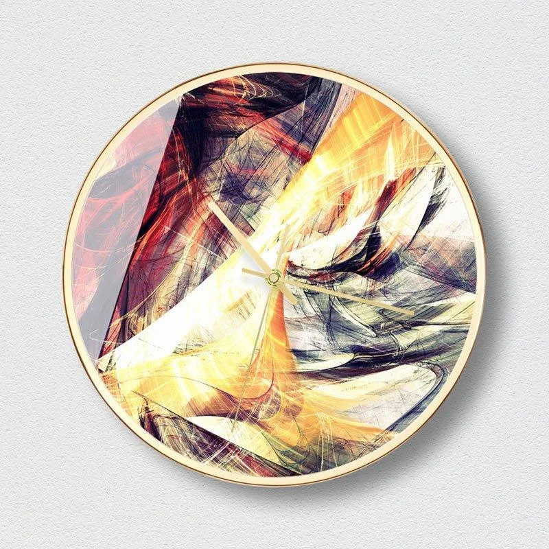 Abstract Marble Wall Clock -