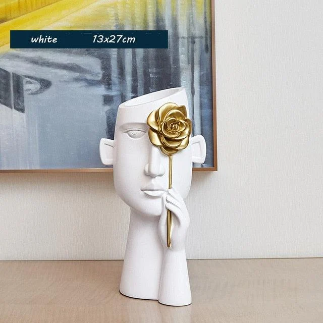 Abstract Mystery Face Vase -  - #tag1#