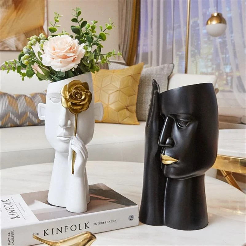 Abstract Mystery Face Vase -  - #tag1#