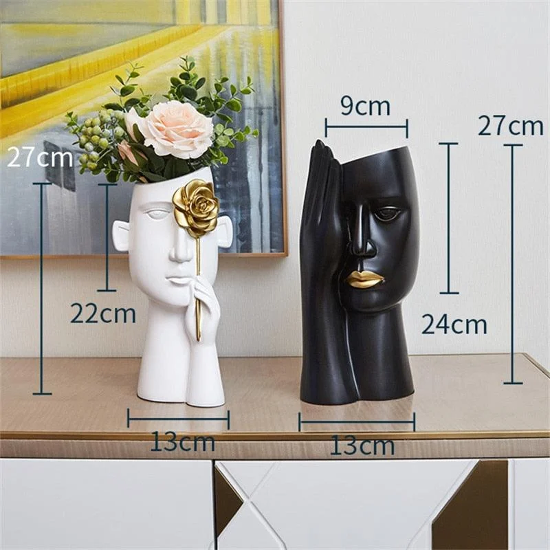 Abstract Mystery Face Vase -  - #tag1#
