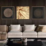 Abstract Nordic Golden Canvas tag1