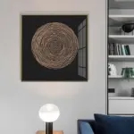 Abstract Nordic Golden Canvas tag1