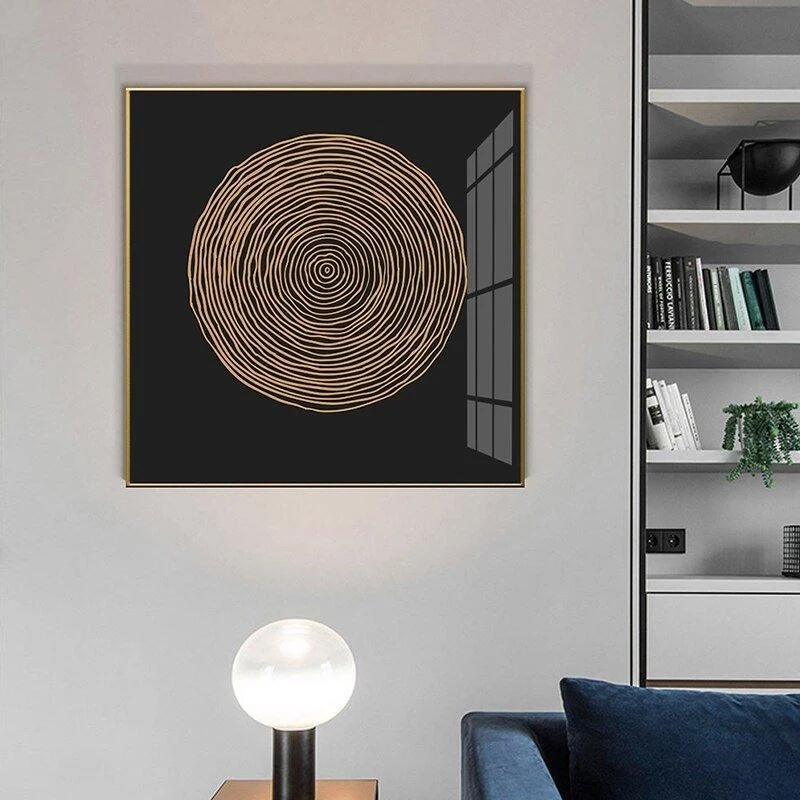 Abstract Nordic Golden Canvas -  - #tag1#