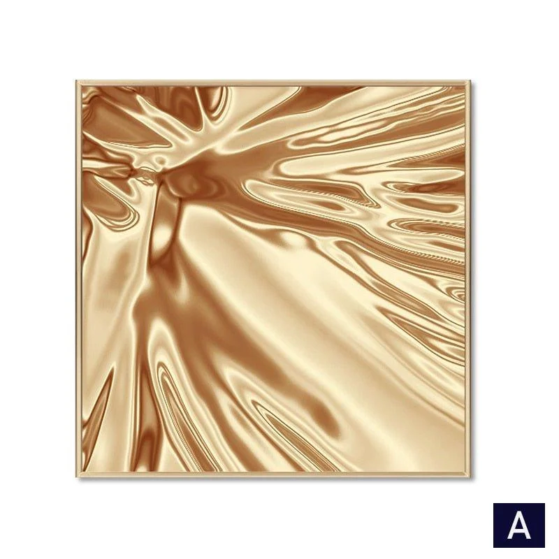 Abstract Nordic Golden Canvas -  - #tag1#