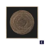 Abstract Nordic Golden Canvas tag1