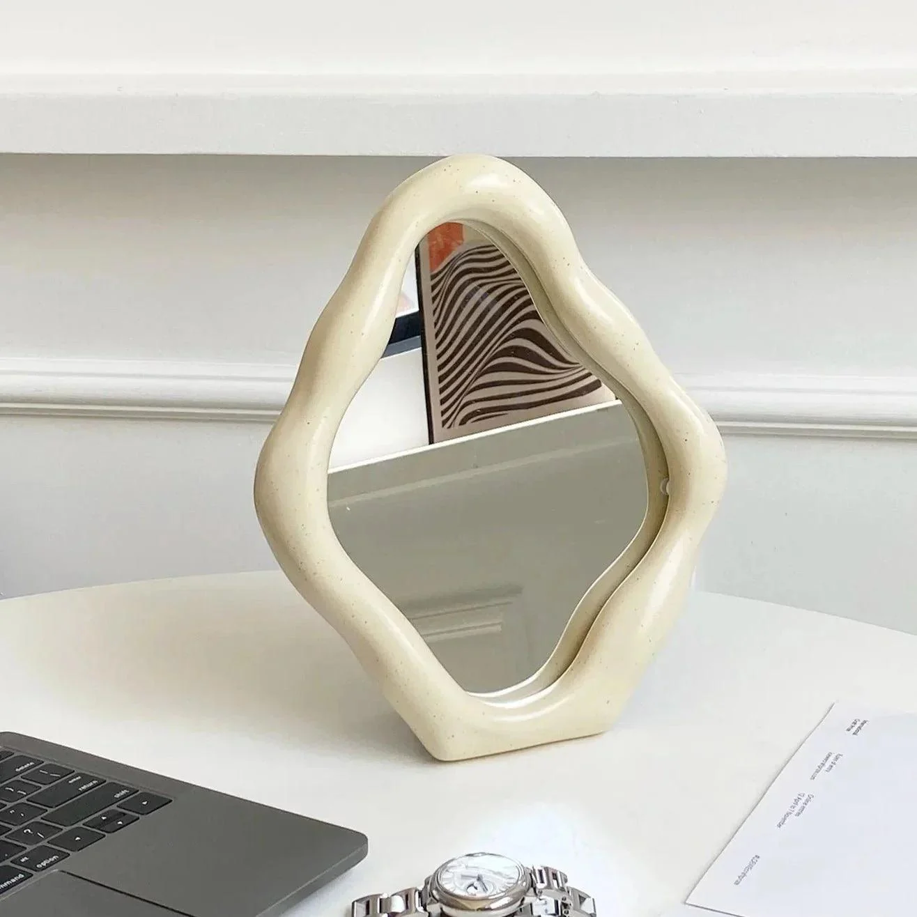 Abstract Oval Shape Dresser Mirror -  - #tag1#
