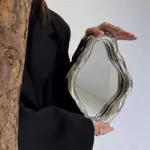 Abstract Oval Shape Dresser Mirror tag1