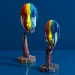Abstract Painted Mask tag1