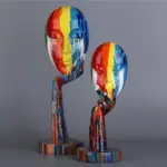 Abstract Painted Mask tag1