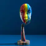 Abstract Painted Mask tag1