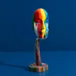 Abstract Painted Mask tag1