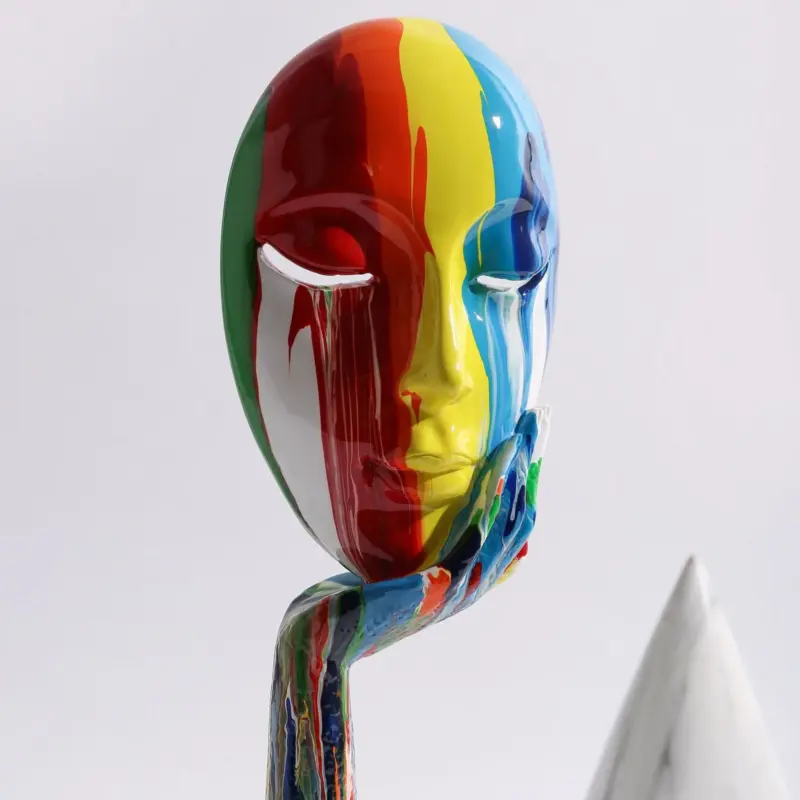 Abstract Painted Mask tag1