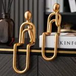 Abstract Paper Clip Decor tag1