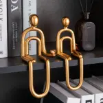 Abstract Paper Clip Decor tag1