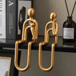 Abstract Paper Clip Decor tag1