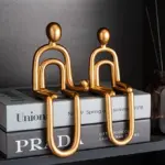 Abstract Paper Clip Decor tag1