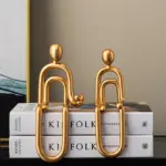 Abstract Paper Clip Decor tag1
