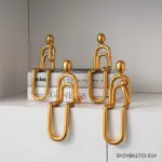 Abstract Paper Clip Decor tag1