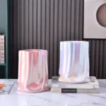 Abstract Pleated Texture Ceramic Vase tag1