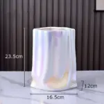 Abstract Pleated Texture Ceramic Vase tag1