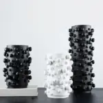 Abstract Resin Decorative Tabletop Vase Back tag1
