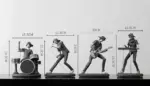 Abstract Rock Band Figurine tag1