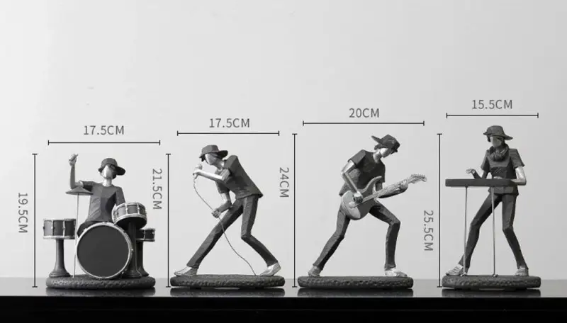 Abstract Rock Band Figurine tag1