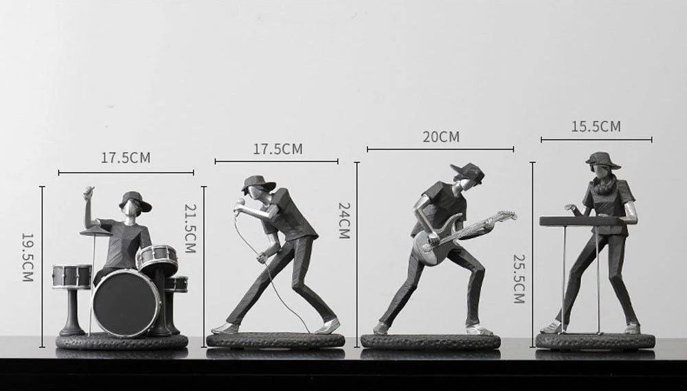Abstract Rock Band Figurine -  - #tag1#