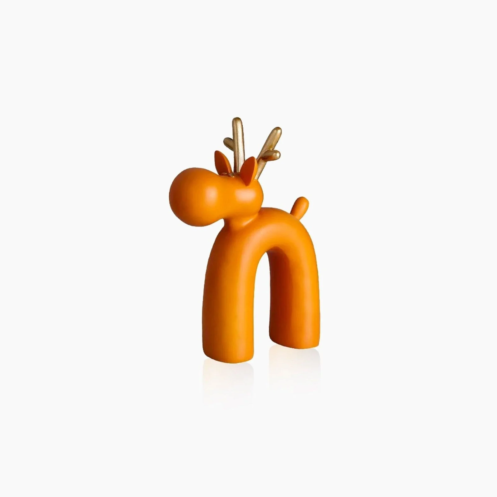 Abstract Rudolf Elk Figurine Statue -