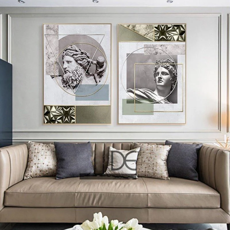 Abstract Statue Wall Paintings -  - #tag1#